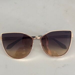 Quay Australia Women's Gold and Brown Sunglasses